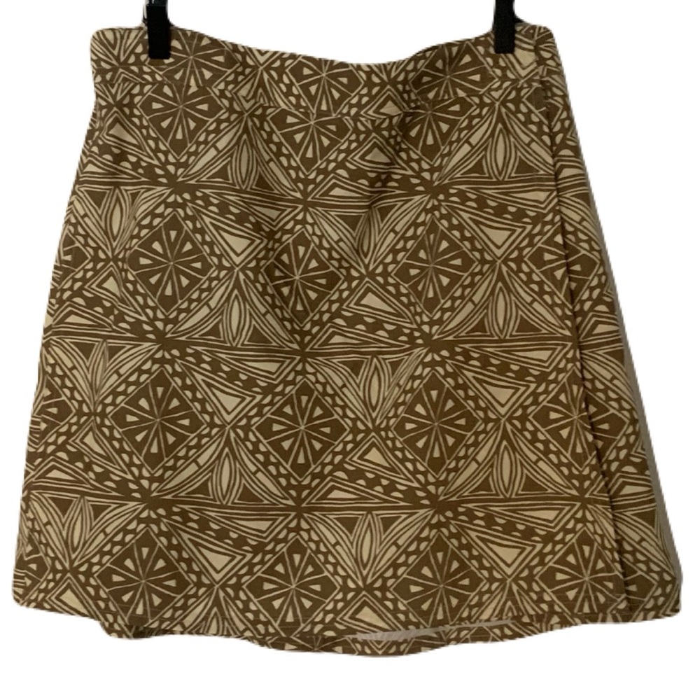 Ripskirt Hawaii Women’s Large Olive Brown Tan Casual Hook & Loop Mini Skirt